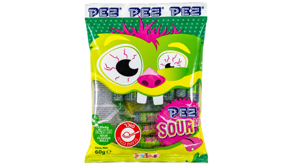 סוכריות חמוצות PEZ בטעמי פירות