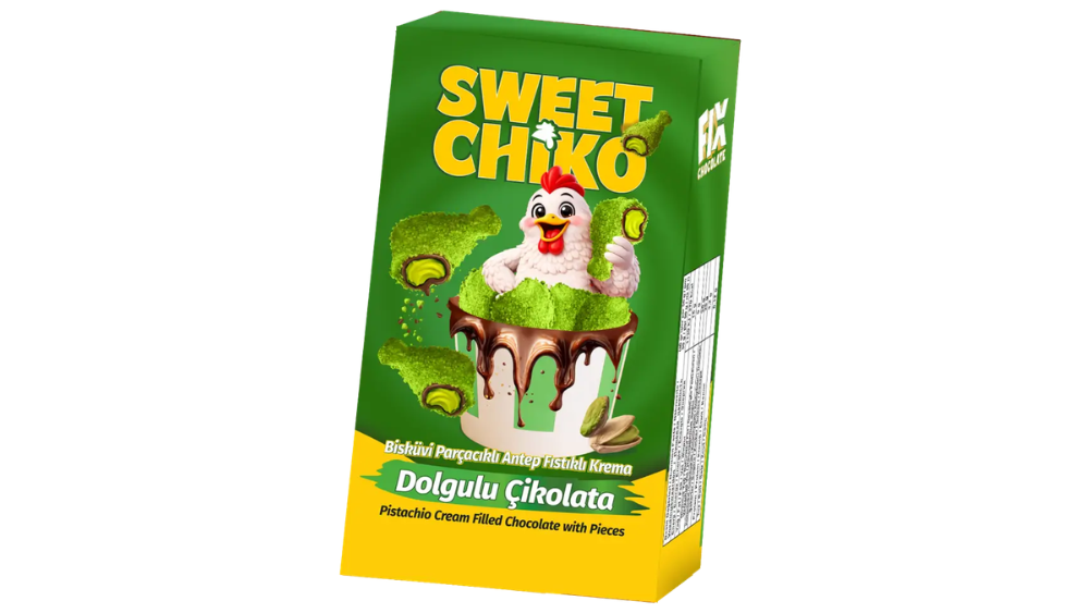 שוקולד חלב בצורת עוף SWEET CHIKO פיסטוק