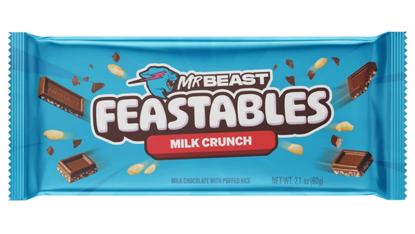 טבלת שוקולד חלב FEASTABLES עם פצפוצי אורז