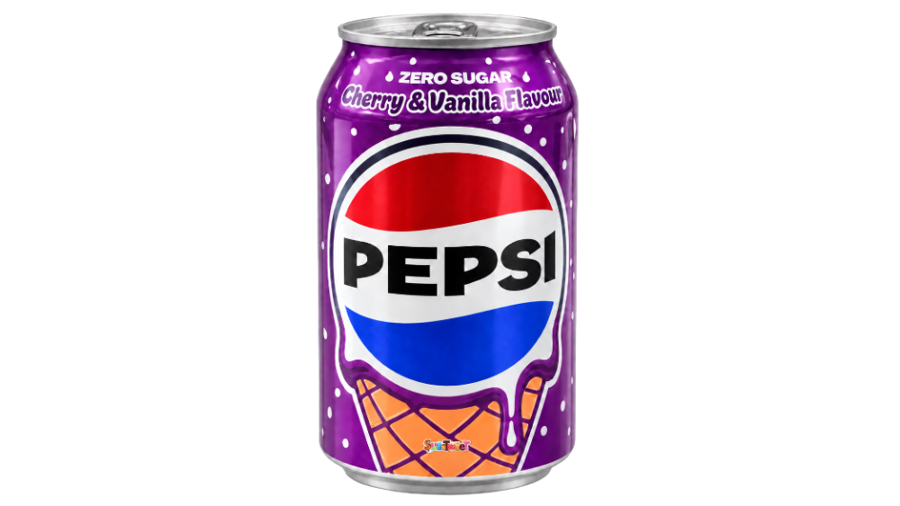 משקה מוגז PEPSI בטעם גלידת דובדבן ווניל