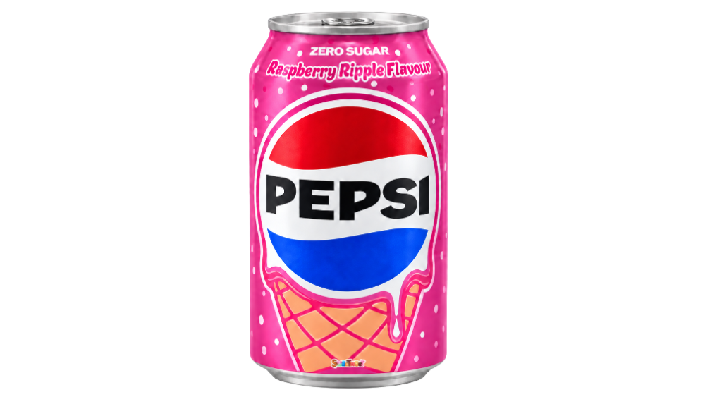 משקה מוגז PEPSI בטעם גלידת פטל