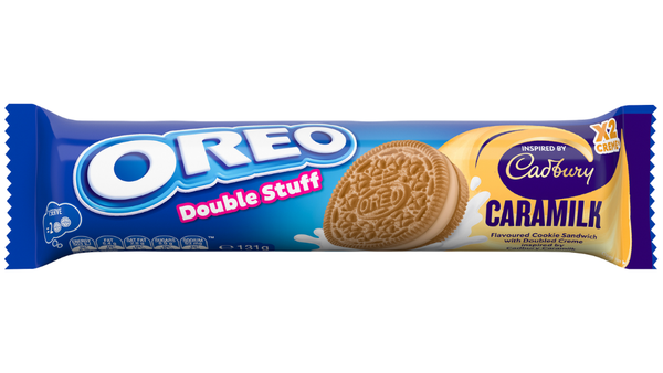 אוראו CADBURY בטעם קרמל במילוי קרמל לבן