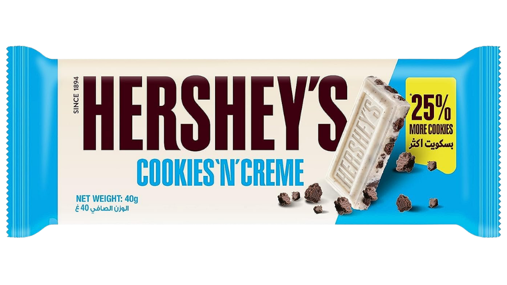 טבלת שוקולד HERSHEY'S קרם עוגיות
