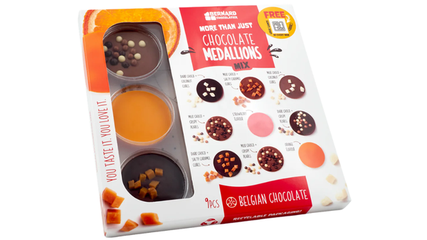 מארז מדליוני שוקולד בלגי Bernard Chocolatier