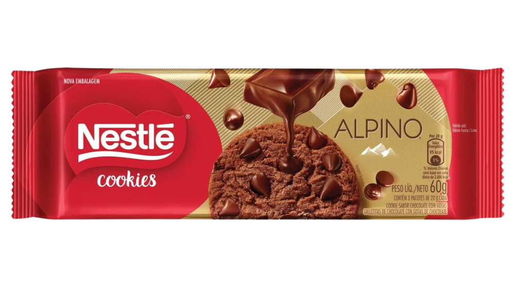 עוגיות שוקולד צ'יפס Nestle סדרת אלפינו