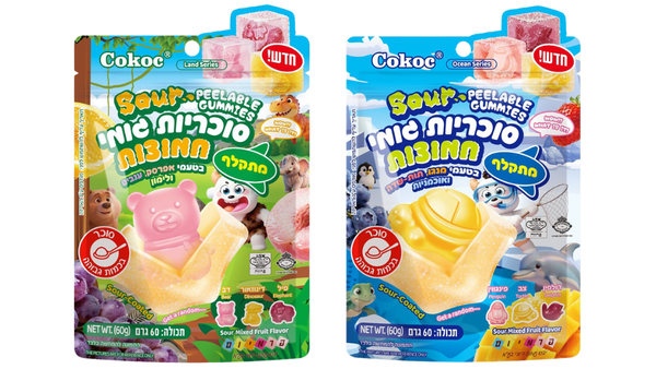 גומי מתקלף חמוץ Cokoc בצורת חיות