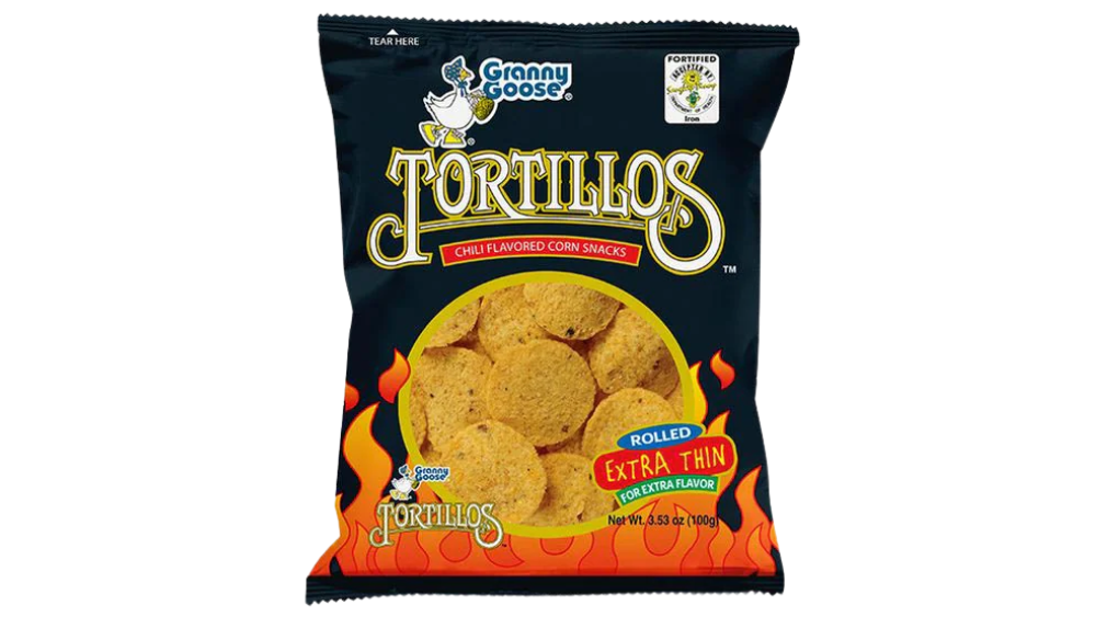 נאצ'וס דקיקים מתובלים בטעם צ'ילי TORTILLOS