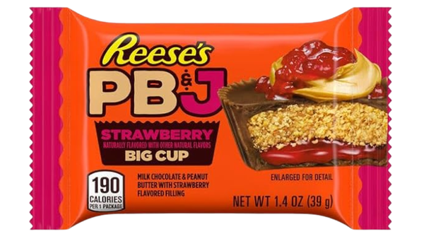 שוקולד Reese's חמאת בוטנים וריבת תות