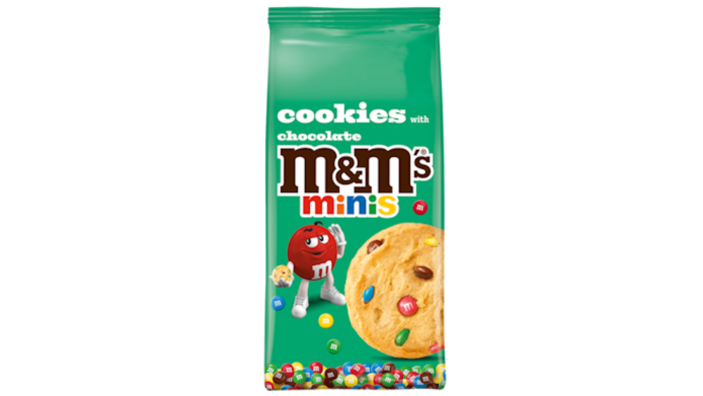 עוגיות שוקולד צ'יפס מיני במילוי M&M