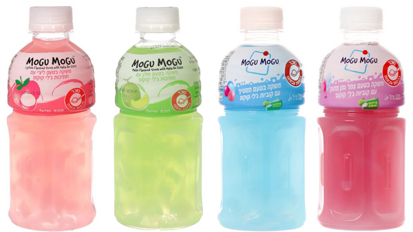 המשקאות של MOGU MOGU - עם קוביות ג'לי קוקוס!