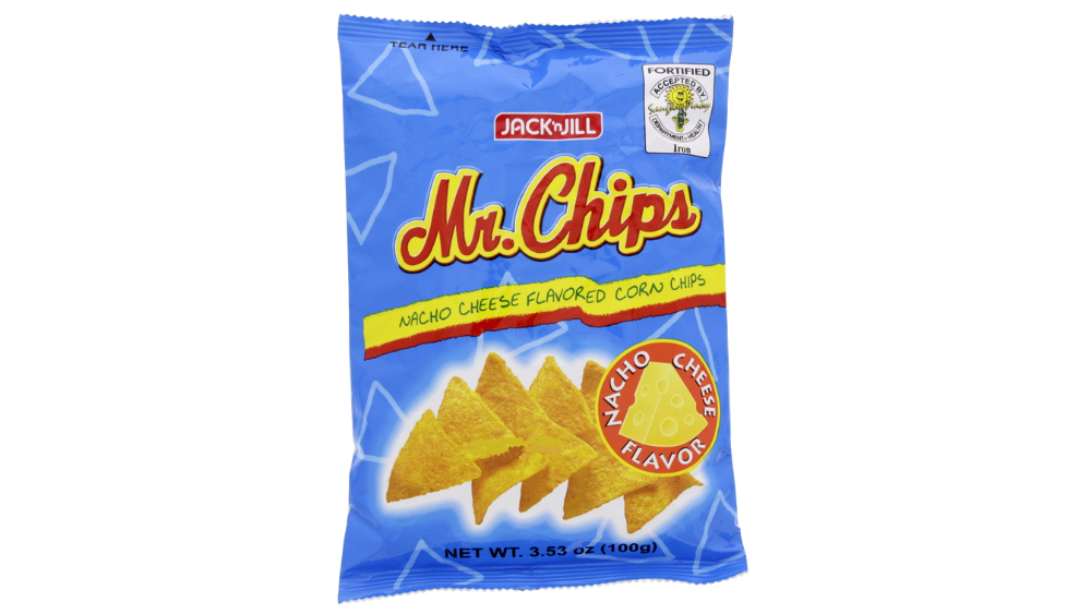 נאצ'וס דקיקים מתובלים בטעם גבינה Mr.Chips