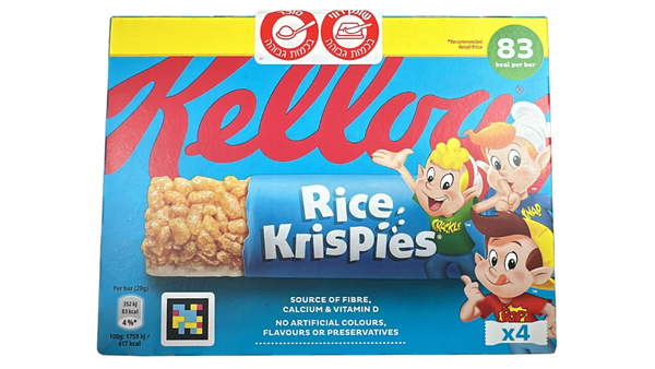 רביעיית חטיפי דגני בוקר Kellogg's Rice Krispies