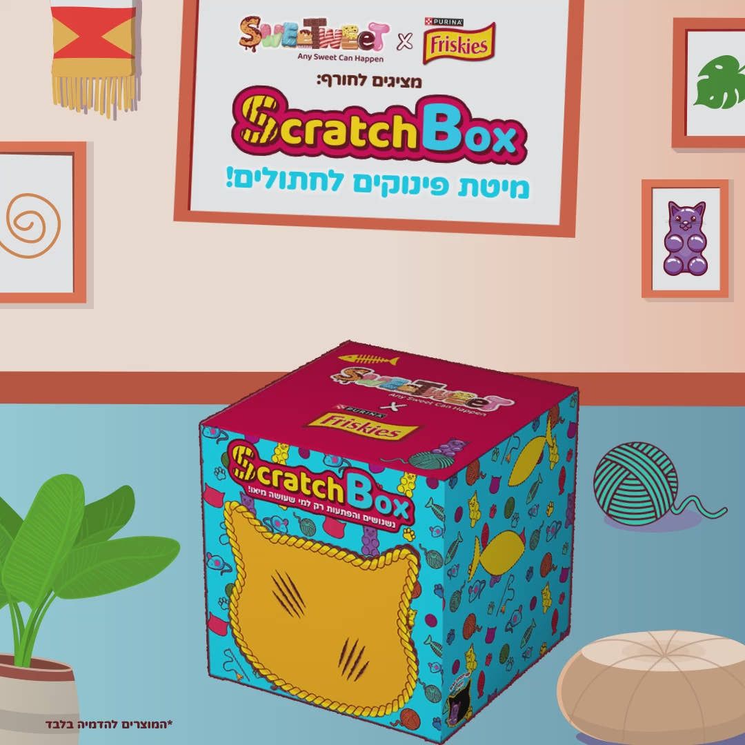 ScratchBox - מיטת פינוקים לחתולים (S)